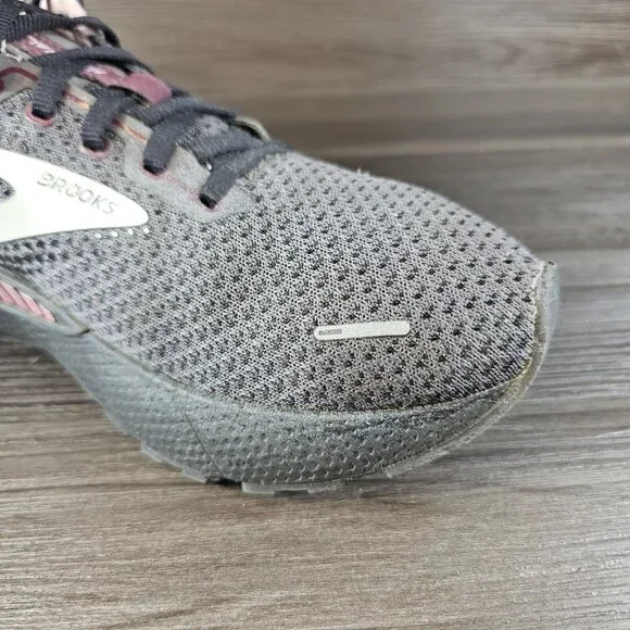 Brooks Adrenaline 22 GTS Rose Gray Shoes Sneakers 1203531B015 - Women's Size 10 - Picture 14 of 16